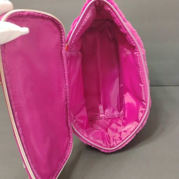 ION Faux Fur Train Case – Dark Magenta – New with Tags - Picture 10 of 14